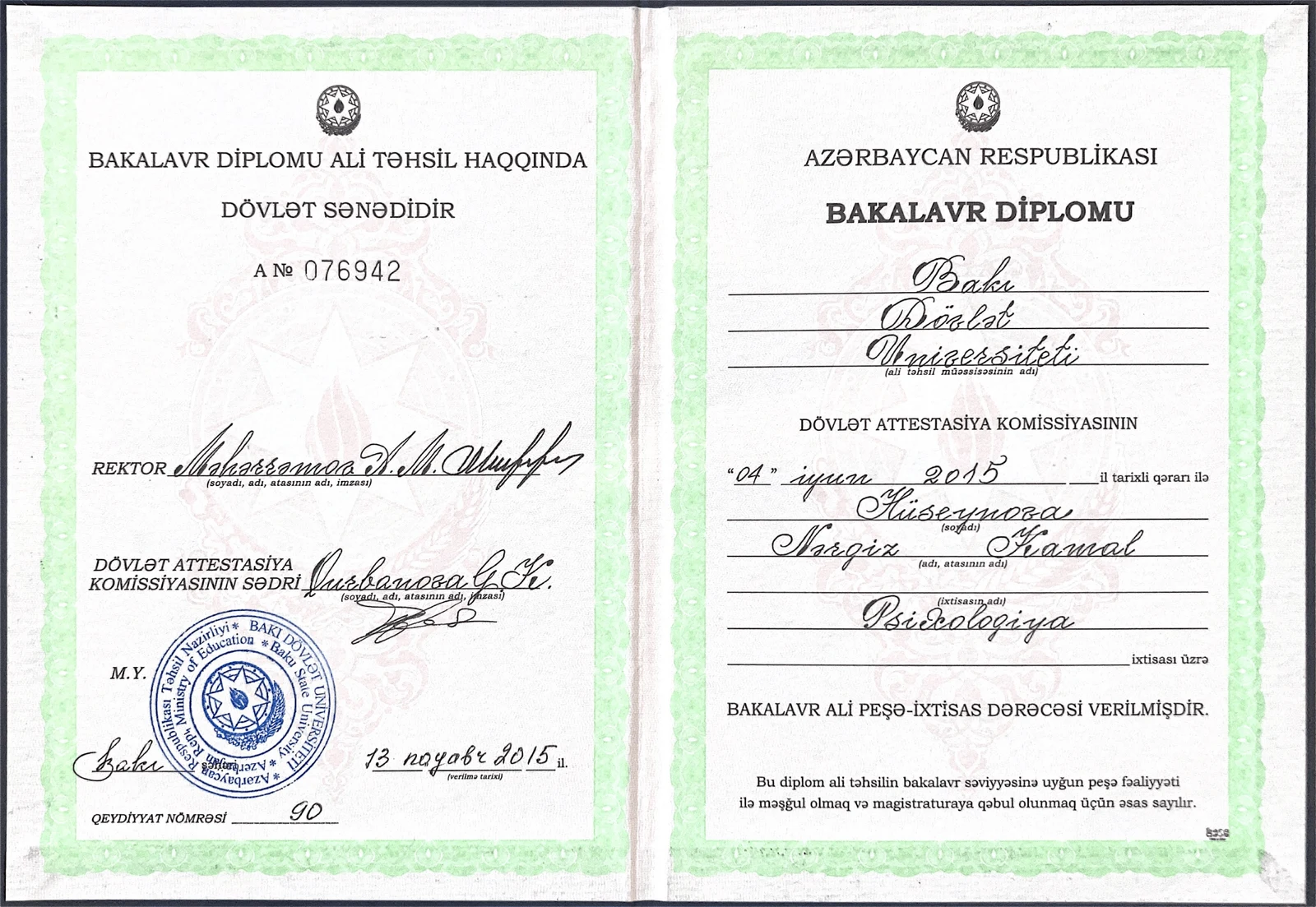 Bakalavr Diplomu