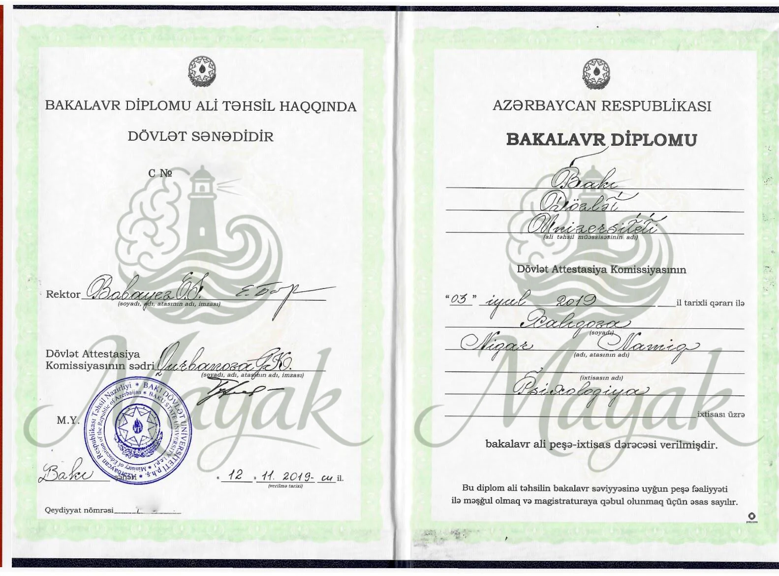 Bakalavr Diplomu