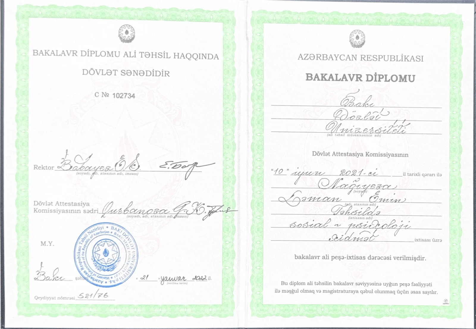 Bakalavr Dilomu