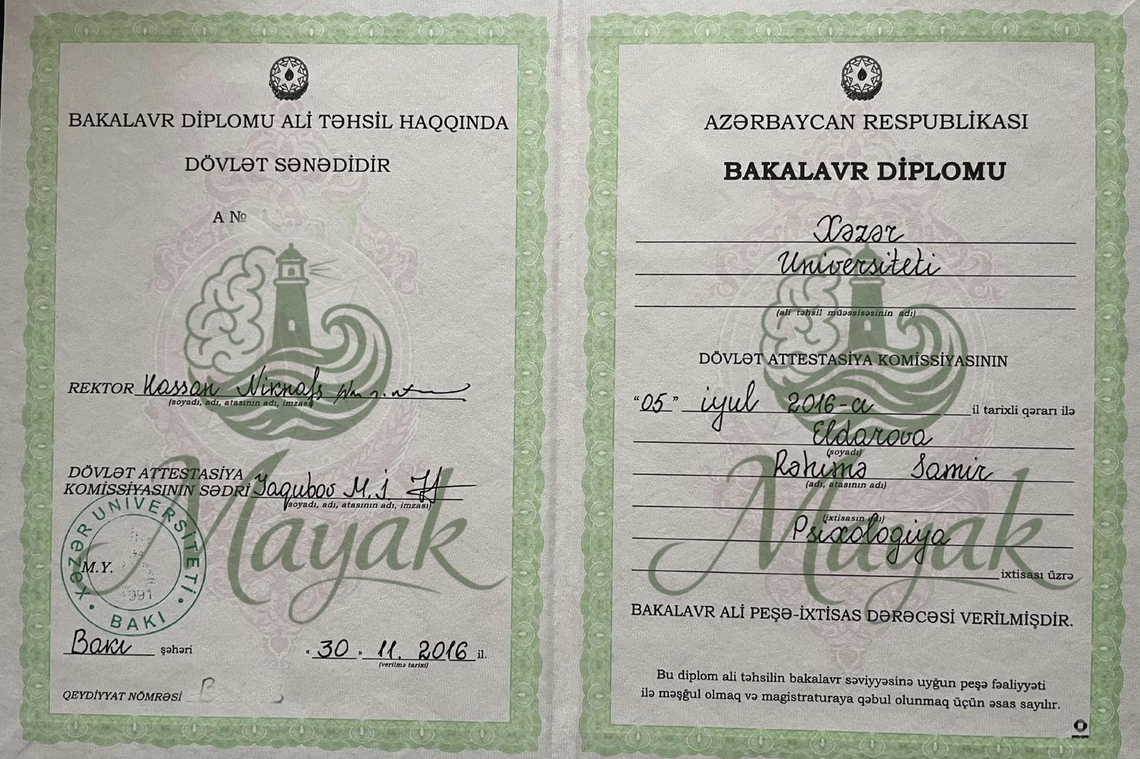 Bakalavr Diplomu